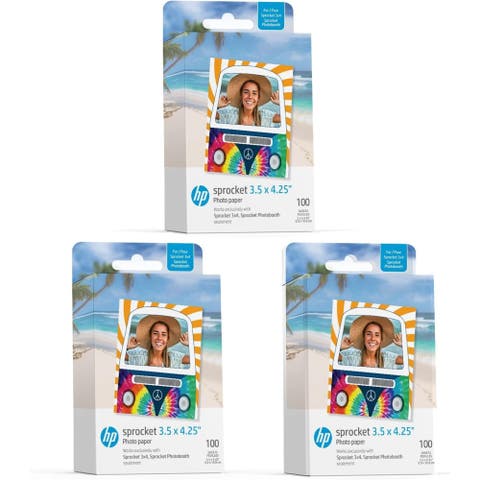 Sprocket 3.5" x 4.25" Sticky-Backed Zink Photo Paper Bundle