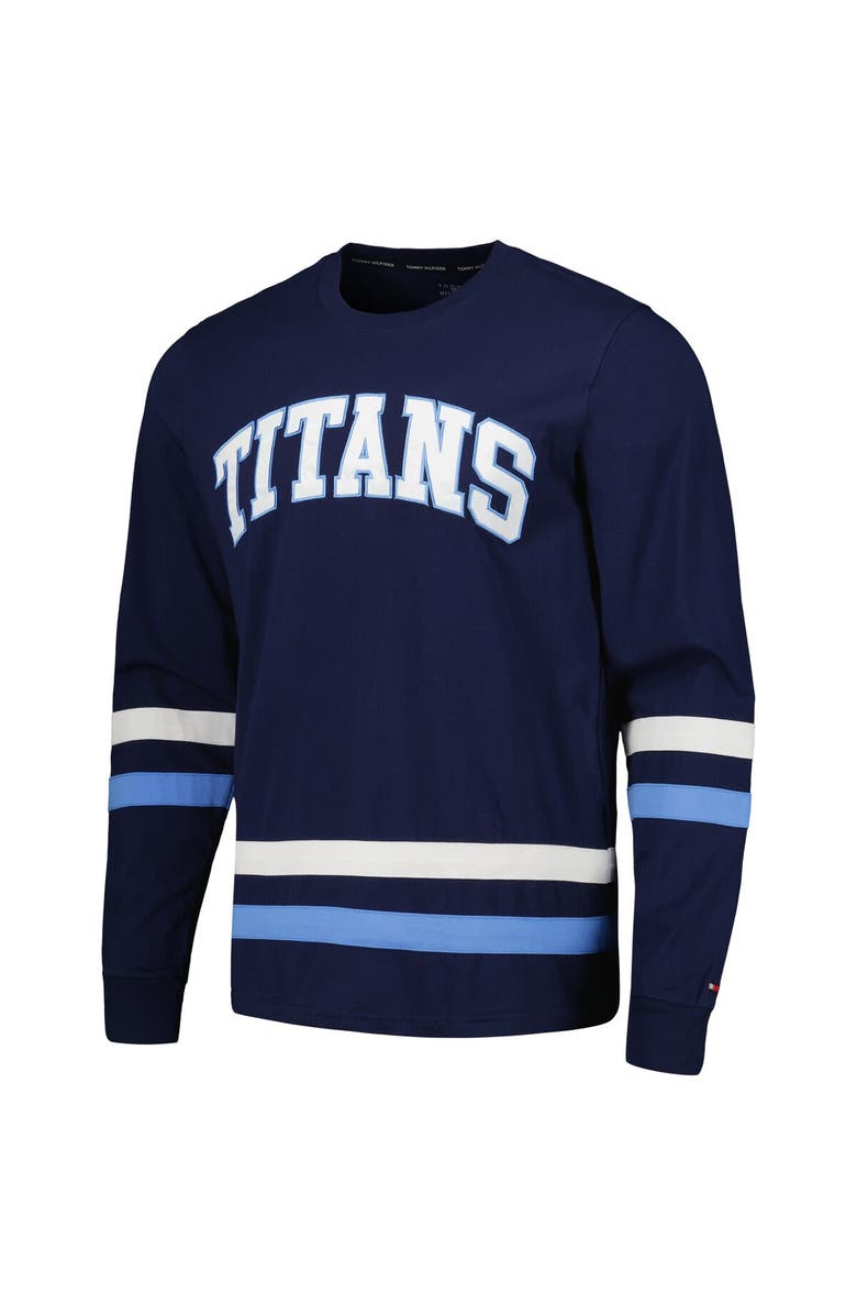 Tommy Hilfiger Men's Tommy Hilfiger Navy/Light Blue Tennessee Titans Nolan Long Sleeve T-Shirt, Alternate, color, Navy