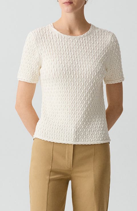 Cable Knit Organic Cotton Top