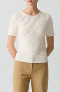 Theory Cable Knit Organic Cotton Top