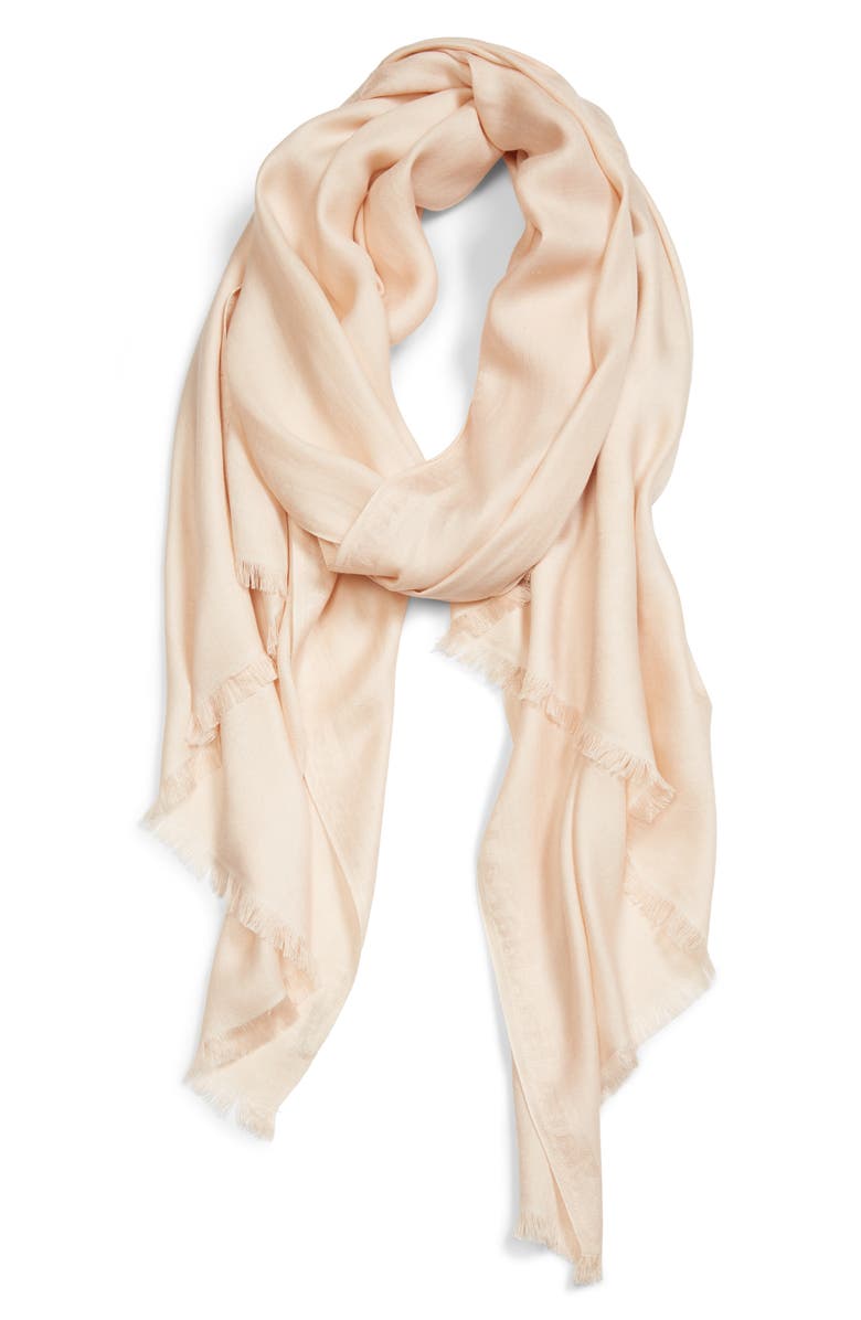 Max Mara Jacquard Logo Silk Scarf, Alternate, color,