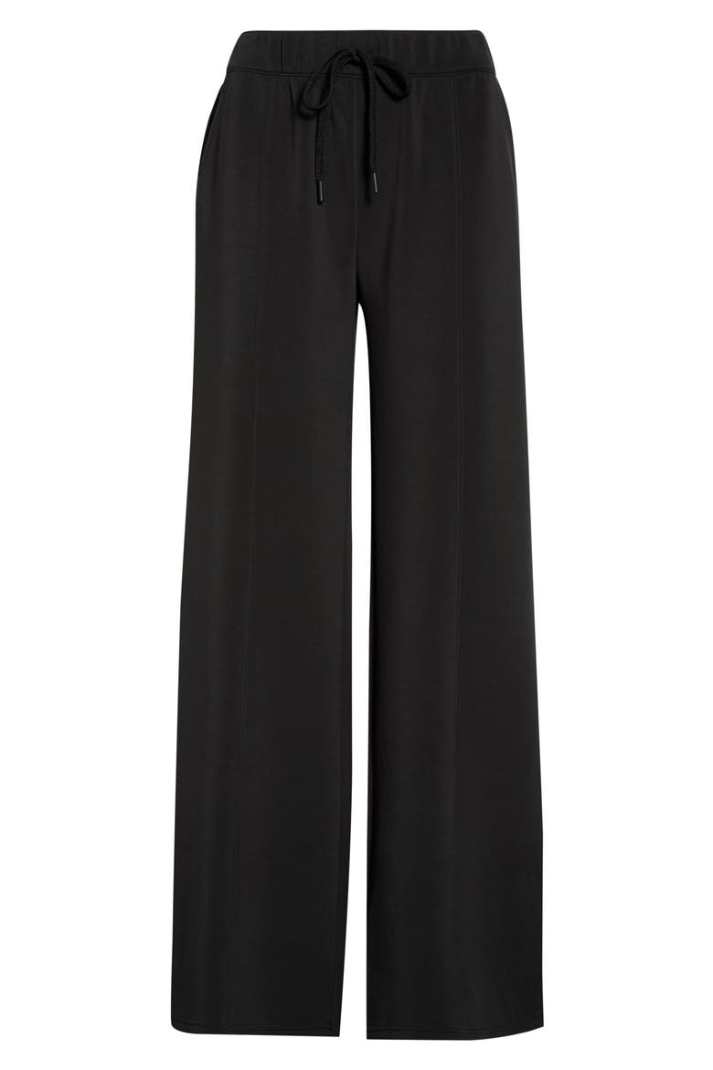 Shea Soft Wide Leg Pants, Alternate, color, BLACK