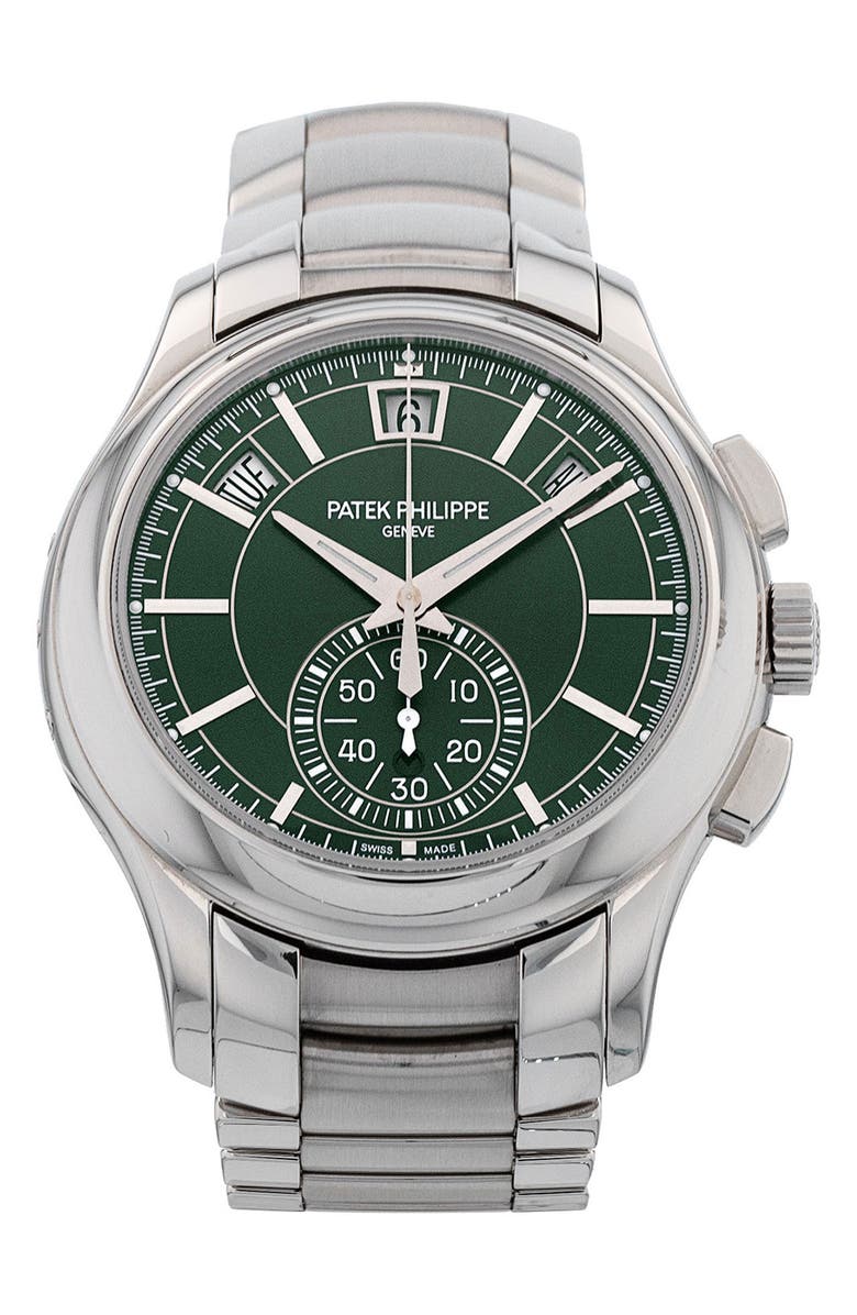 Watchfinder & Co. Patek Philippe Preowned 2021 Complications Automatic Chronograph Bracelet Watch, 42mm, Main, color,