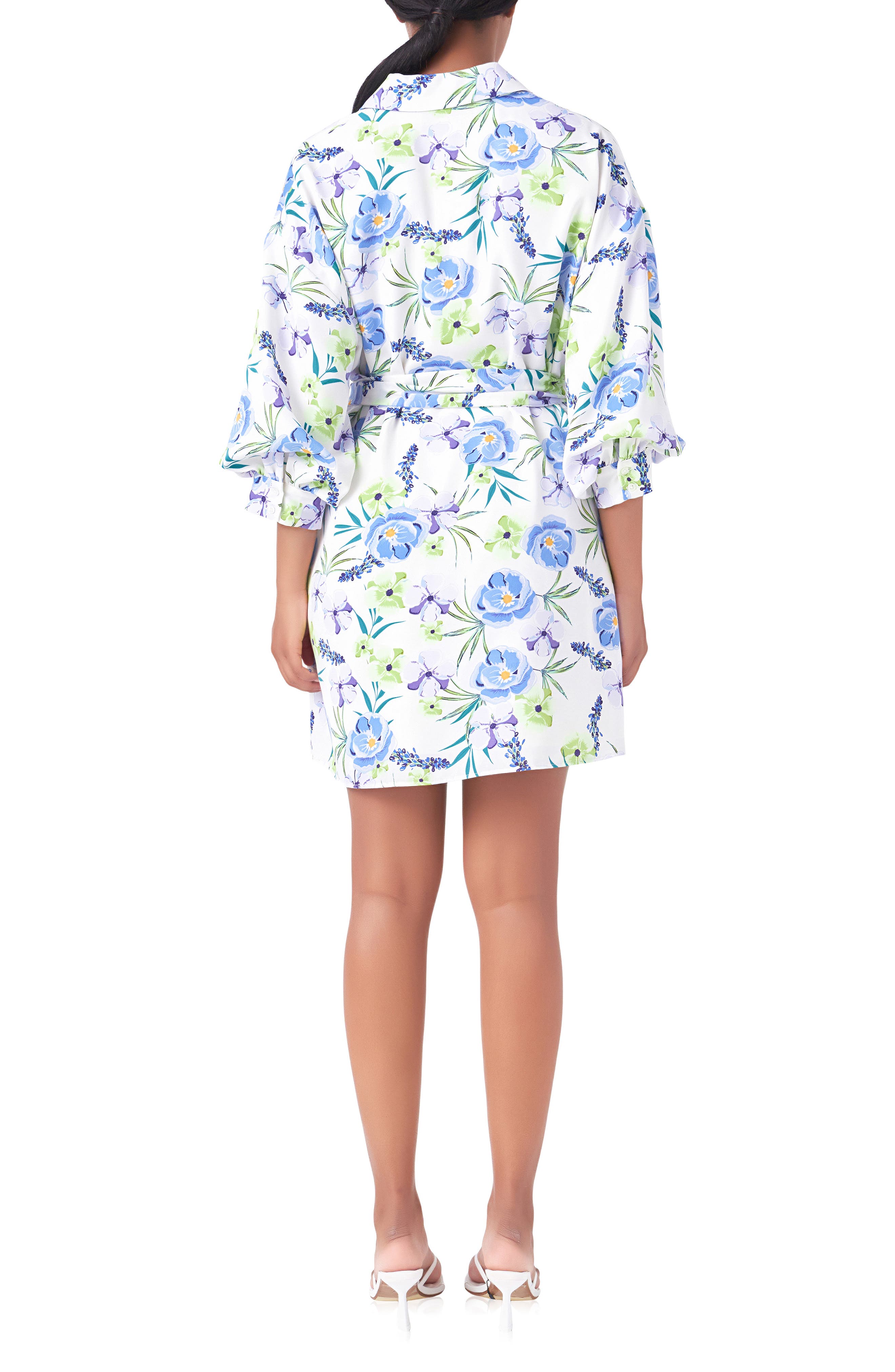 Floral Mini Shirtdress - image 2
