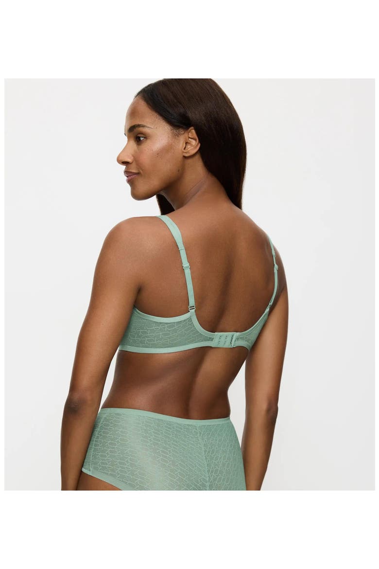 Signature Sheer Minimizer Bra, Alternate, color, MISTY TURQUOISE