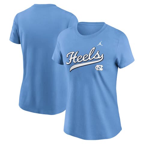 Women's Jordan Brand Carolina Blue North Carolina Tar Heels Local Script T-Shirt