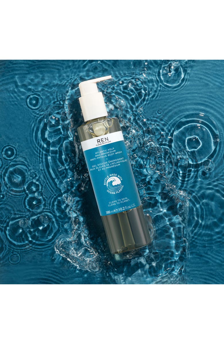 REN Clean Skincare Atlantic Kelp and Magnesium Anti-Fatigue Body Wash, Alternate, color, 