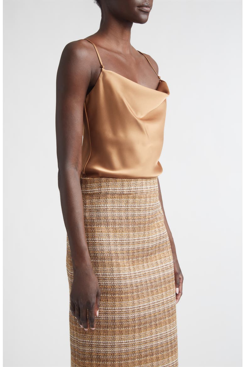 Monroe Liquid Satin Camisole, Alternate, color, VICUNA