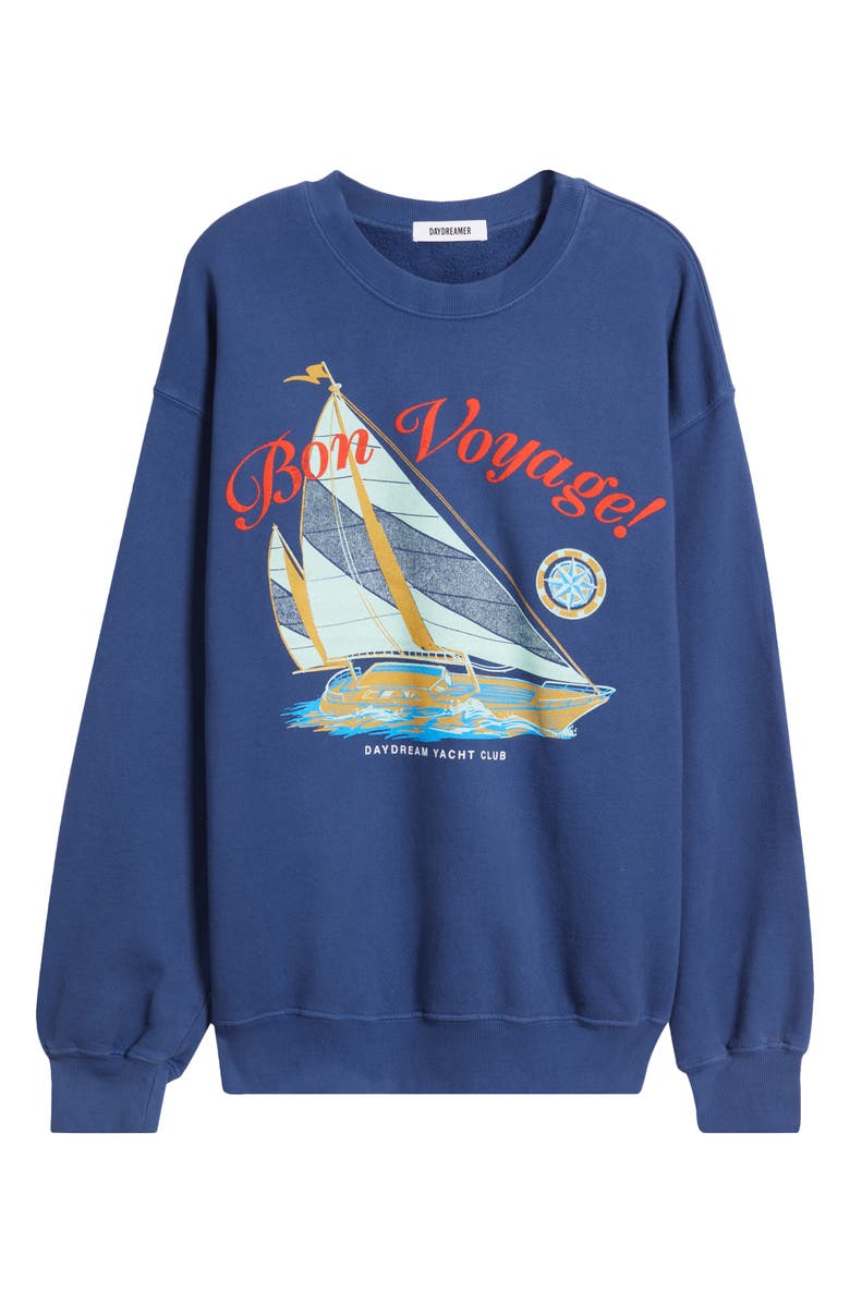 Daydreamer Bon Voyage Cotton Graphic Sweatshirt, Alternate, color, 