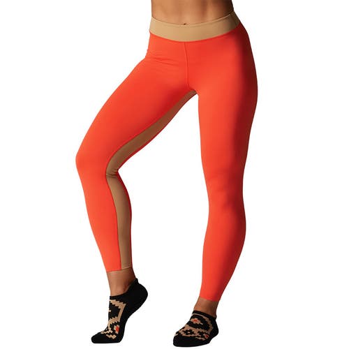 Tavi Mid Rise 7/8 Legging In Orange