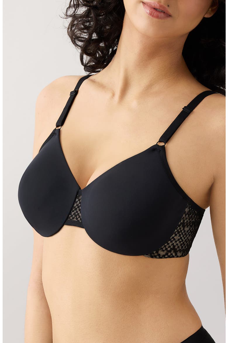 Comfort Within Reach Underwire Bra, Alternate, color, BLACK
