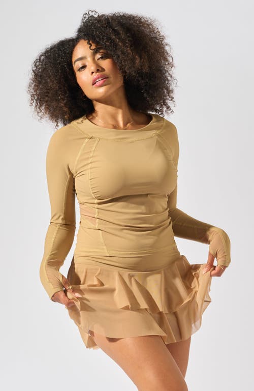 Bobbe Active Layer Cake Skirt In Brown