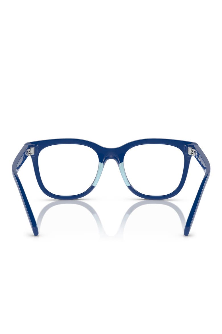 47mm Square Optical Glasses, Alternate, color, BLUE / DEMO LENS