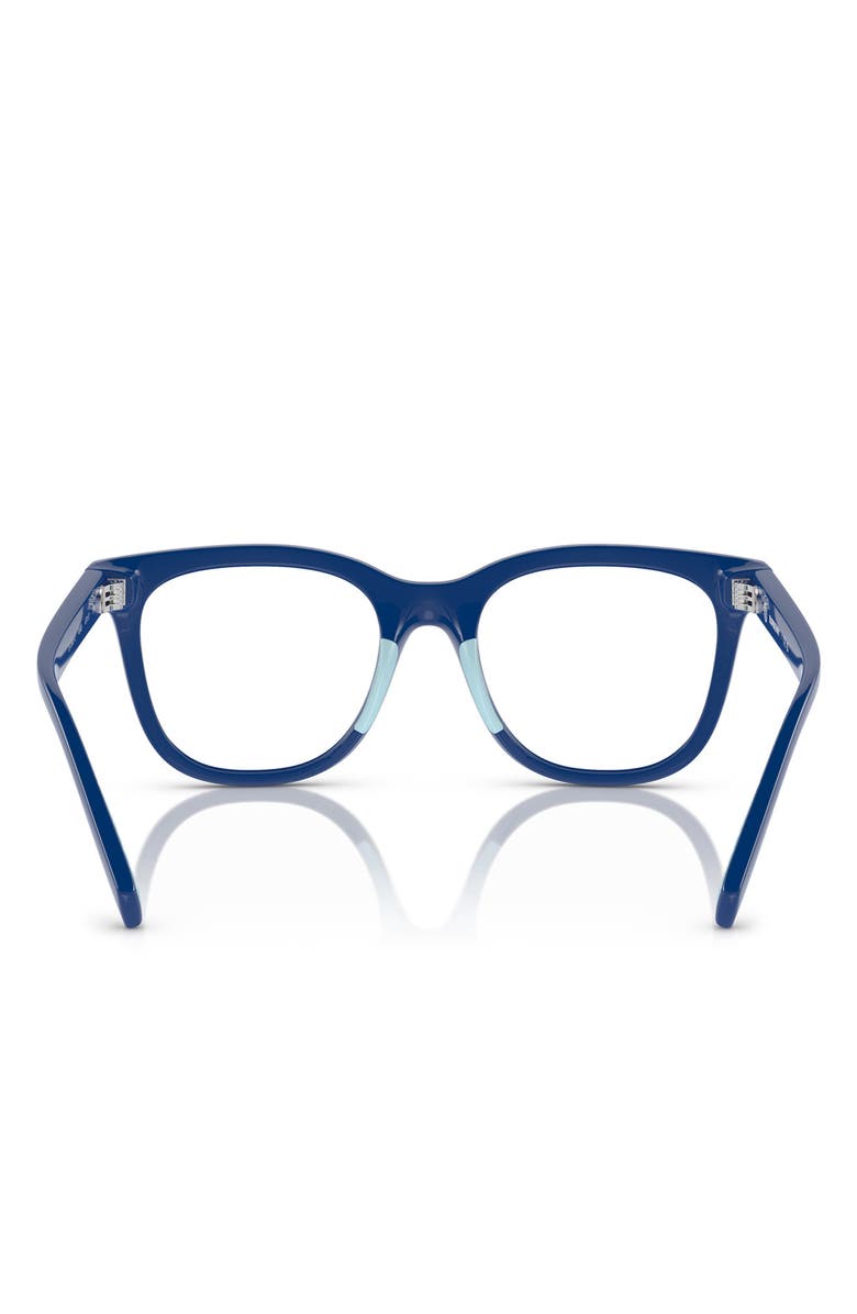 Burberry 47mm Square Optical Glasses, Alternate, color, Blue / Demo Lens