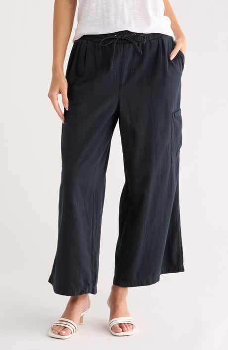 NYDJ Whitney High Waist Crop Wide Leg Cargo Pants