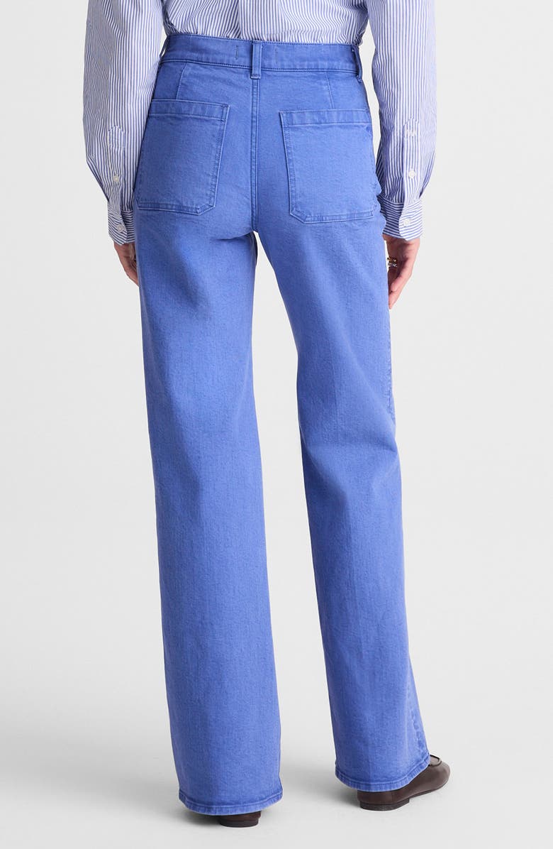 Madewell The Emmy Patch Pocket Wide Leg Pants, Alternate, color, French Blue