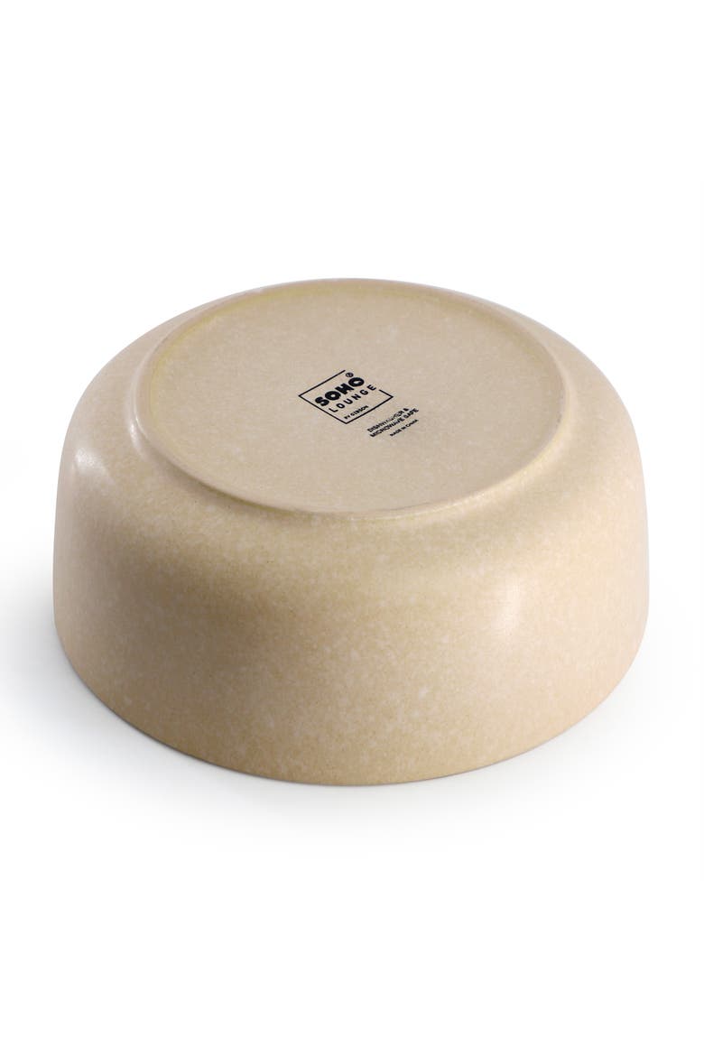 Bryant Park 12 Piece Reactive Stoneware Dinnerware Set, Alternate, color, Beige