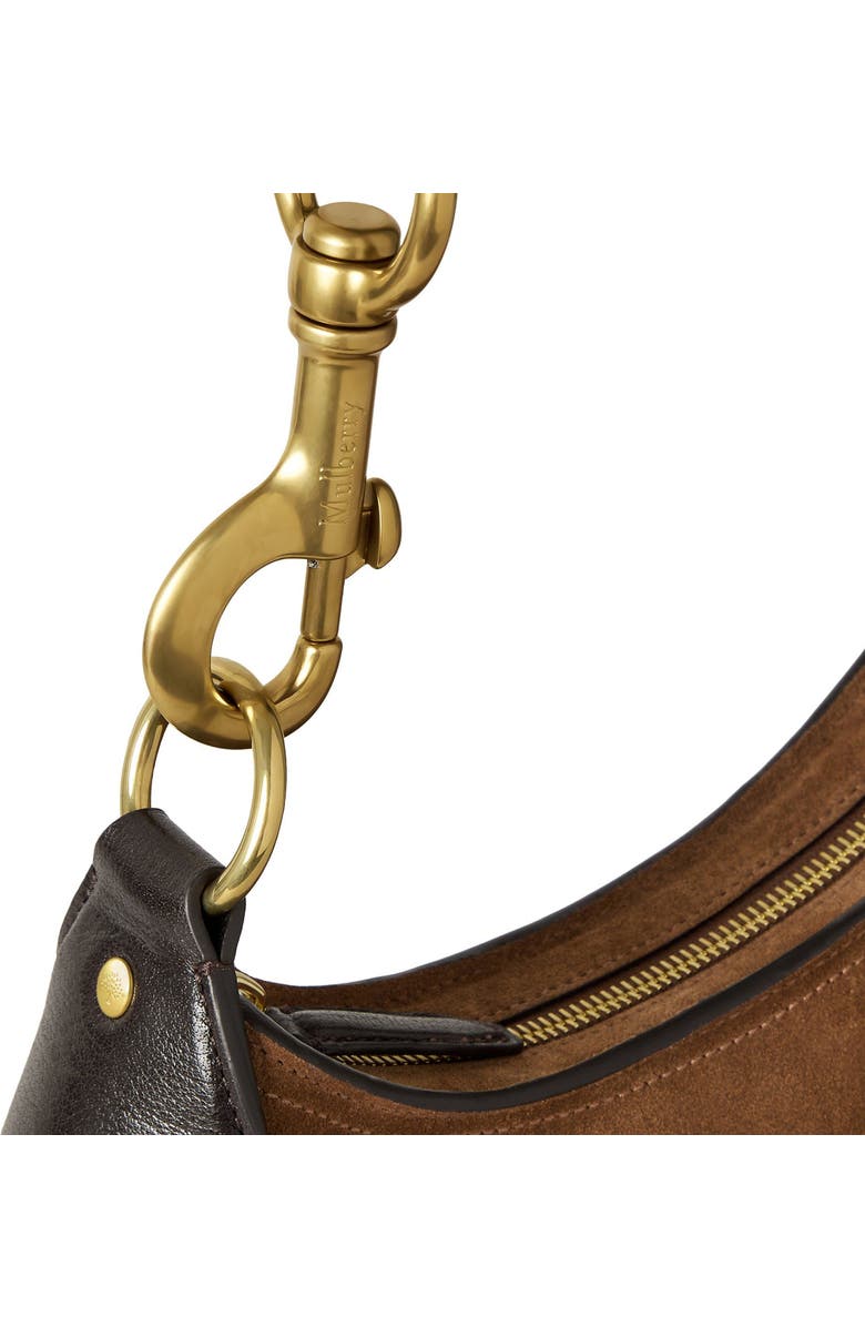 Mulberry Small Hackney Suede Shoulder Bag, Alternate, color,