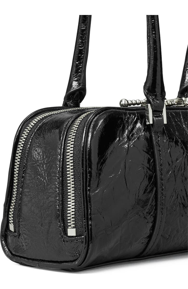 Tory Burch Micro Marshmallow T Monogram Crinkle Leather Satchel, Alternate, color,