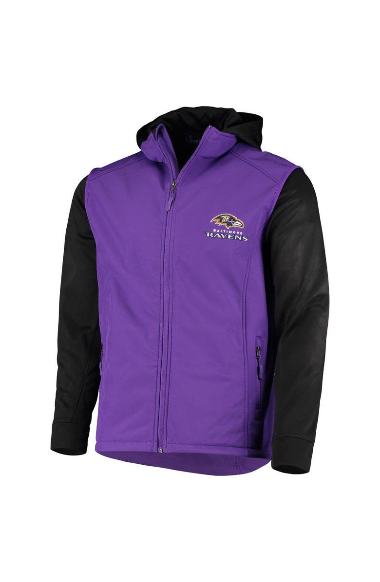 DUNBROOKE Men's Dunbrooke Purple/Black Baltimore Ravens Alpha Full-Zip Jacket, Alternate, color, 