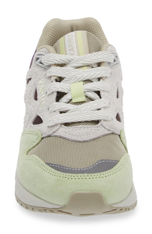 Karhu Gender Inclusive Legacy 96 Sneaker In Shadow Lime/dawn Blue