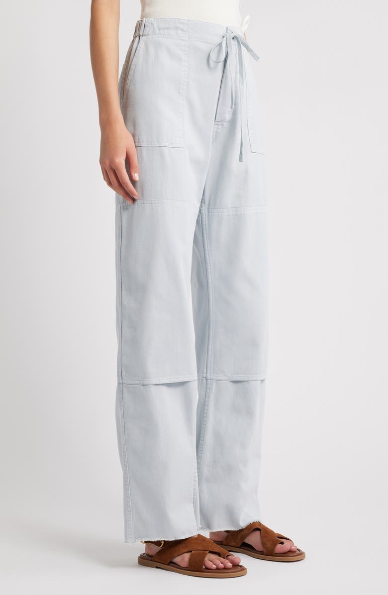 Re/Done Beach Wide Leg Denim Pants, Alternate, color, Light Blue