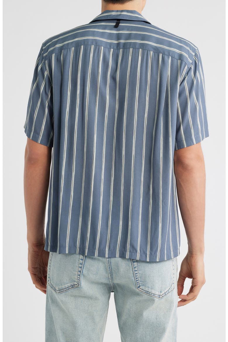 Avery Viscose Camp Shirt, Alternate, color, BLUE STRIPE