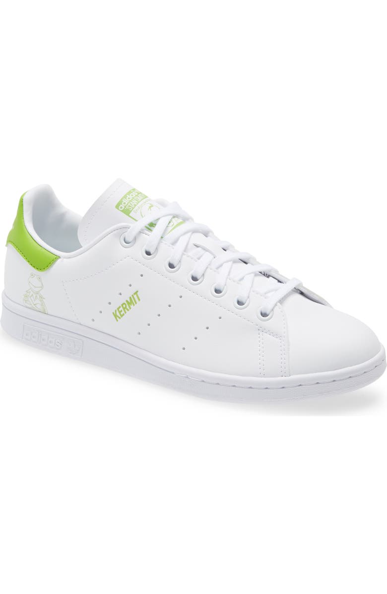 adidas x Disney Primegreen Stan Smith Kermit Sneaker, Main, color,