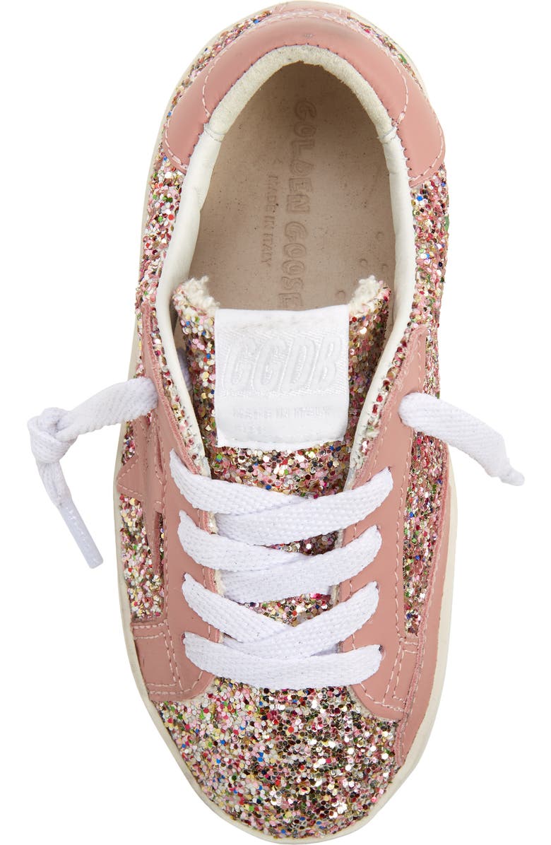 Golden Goose Kids' Super-Star Glitter Low Top Sneaker, Alternate, color,