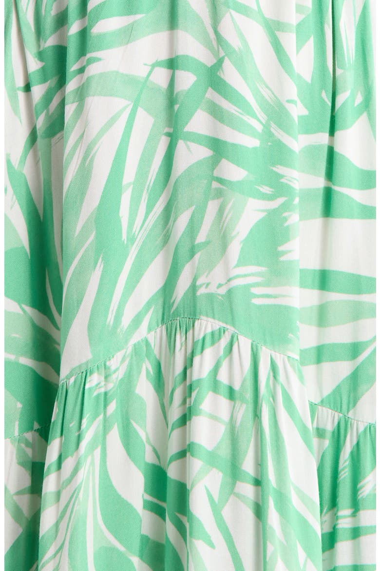 Cutout Cover-Up Maxi Dress, Alternate, color, GREEN BALI PRINT