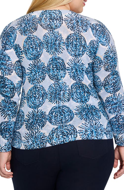 Nic + Zoe Nic+zoe Sand Dollar Supersoft Sweater In Blue Multi