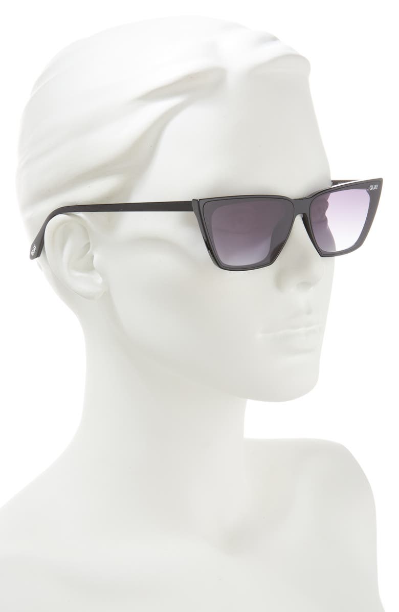 QUAY Bad Habit 65mm Cat Eye Sunglasses, Alternate, color,