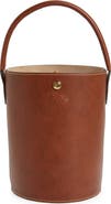 Longchamp Le Pliage Cuir Russie Leather Bucket Bag