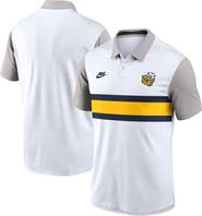 Nike Men's Nike White/Gray Michigan Wolverines Athletic Prep Legacy Logo Vapor Performance Polo