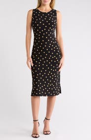 Tommy Hilfiger Polka Dot Jersey Midi Dress