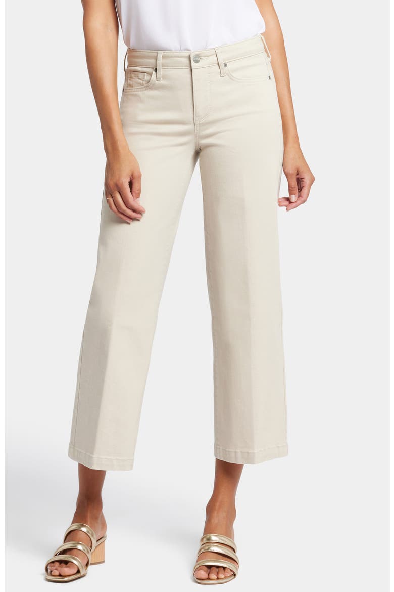 Teresa Ankle Wide Leg Jeans, Main, color, FEATHER