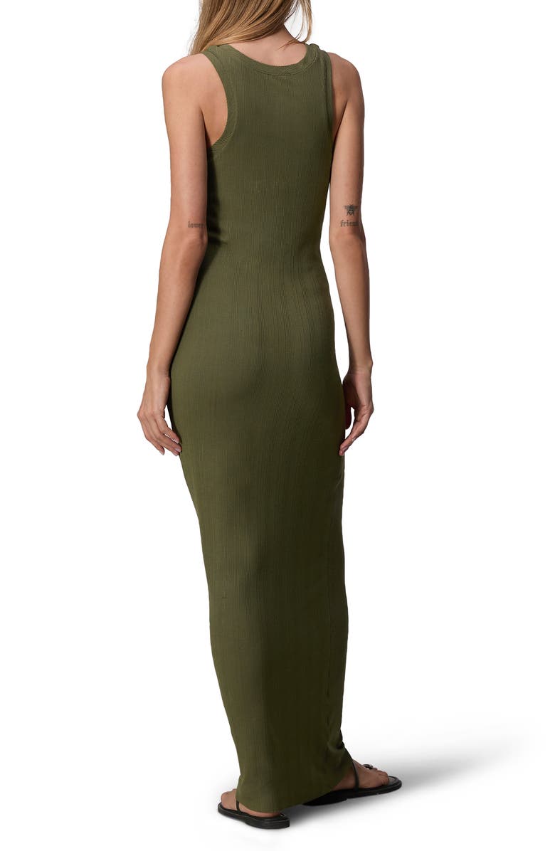 rag & bone Luca Rib Tank Maxi Dress, Alternate, color, Dark Olve