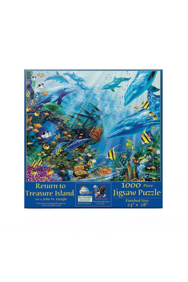 Return to Treasure Island 1000 piece Jigsaw Puzzle for Adults, Alternate, color, Multicolor
