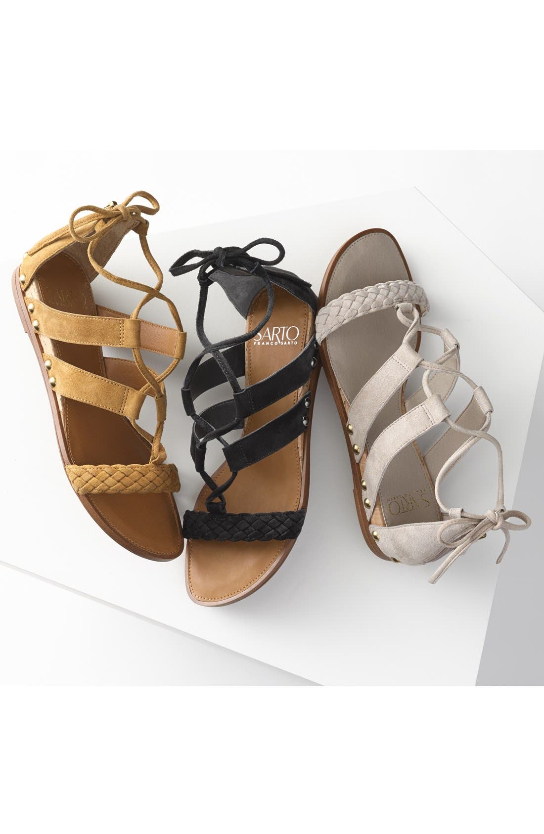 SARTO by Franco Sarto 'Pierson' Lace-Up Sandal, Alternate, color, 