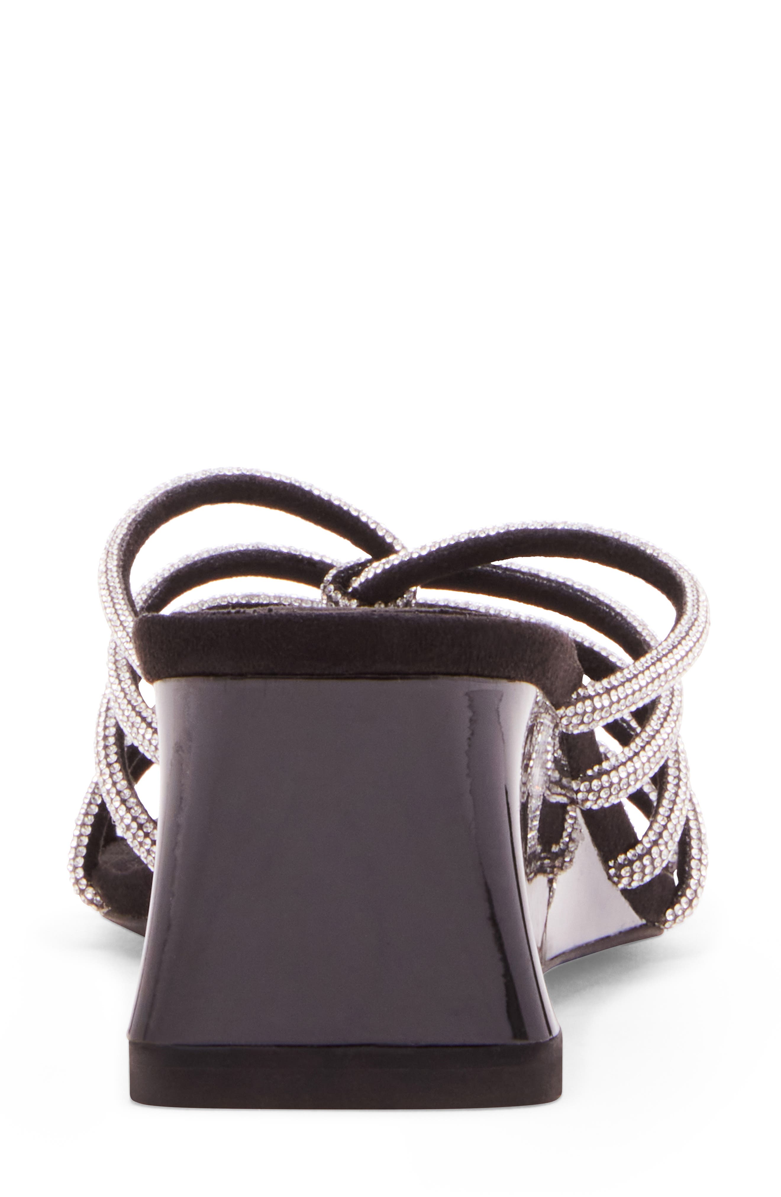 Anne Klein Geena Rhinestone Wedge Sandal, Alternate, color, 