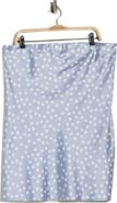 Renee C Polka Dot Strapless Tunic Top