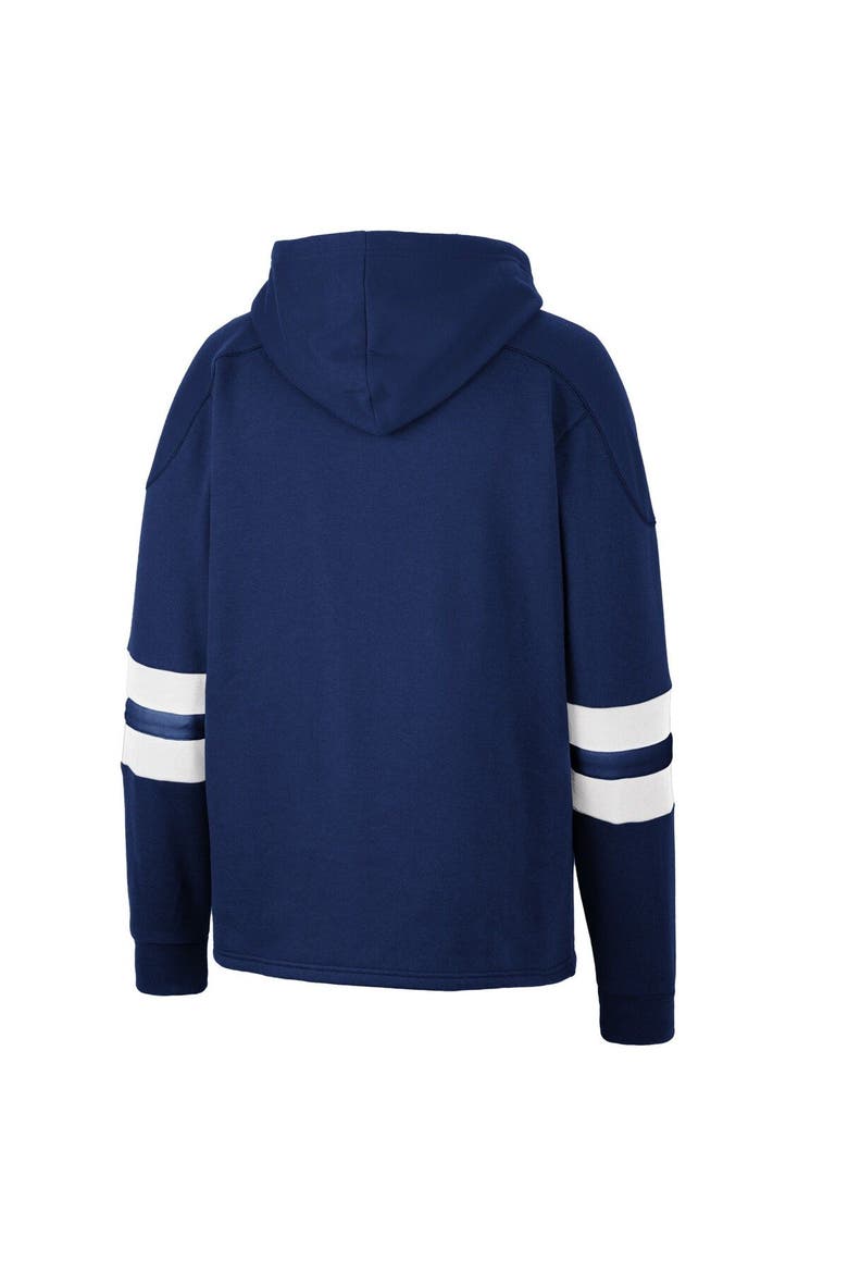 Men's Colosseum Navy Penn State Nittany Lions Lace-Up 4.0 Pullover Hoodie, Alternate, color, Navy