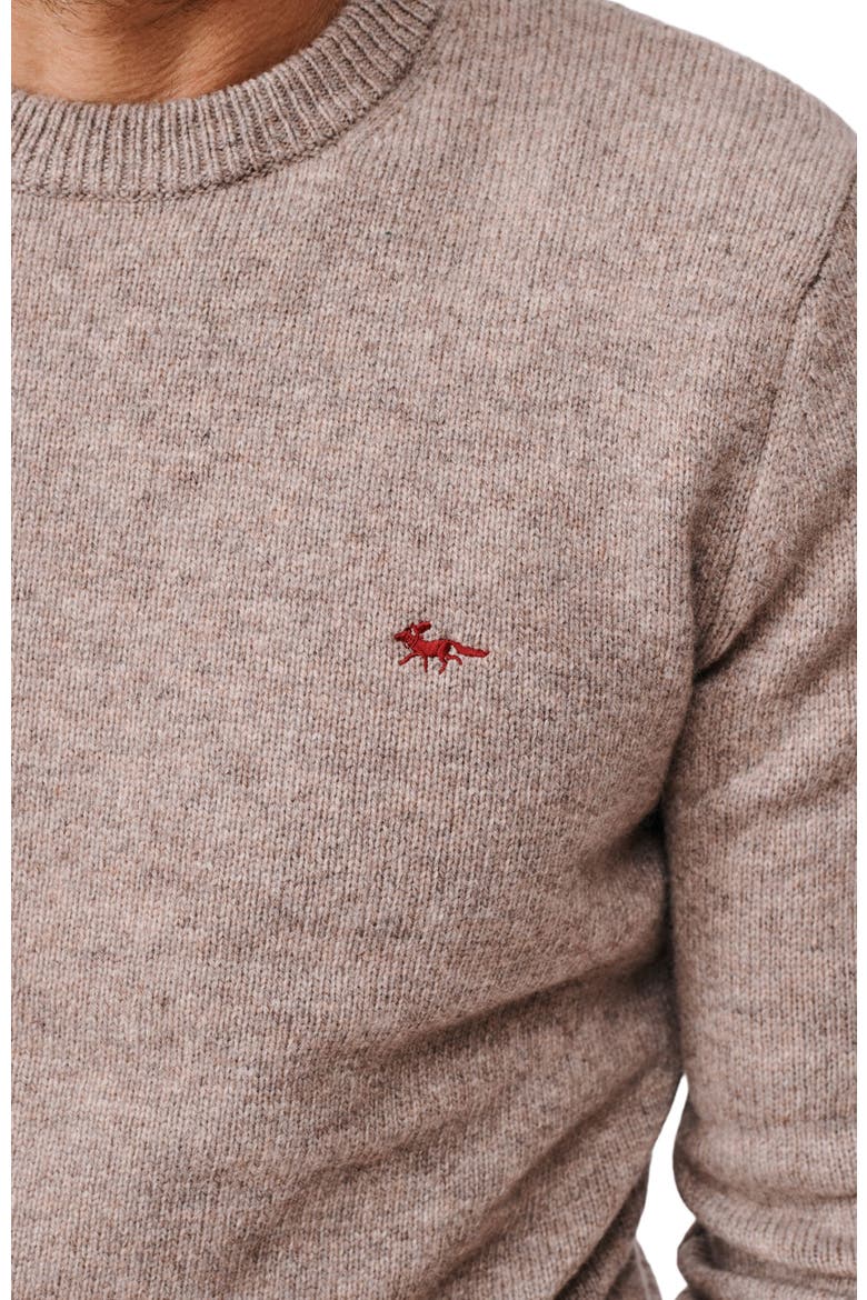 Phillips Lambswool Crew Neck Sweater, Alternate, color, Stone