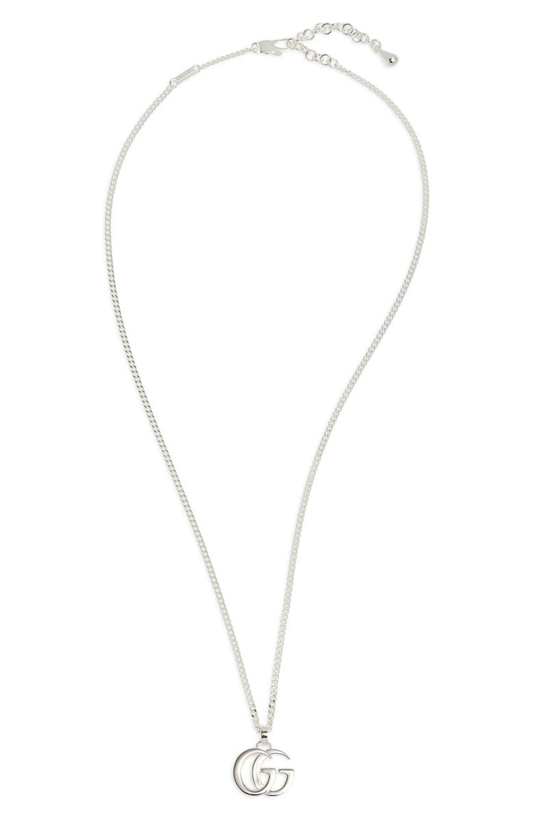 Gucci Double-G Pendant Necklace, Main, color, 
