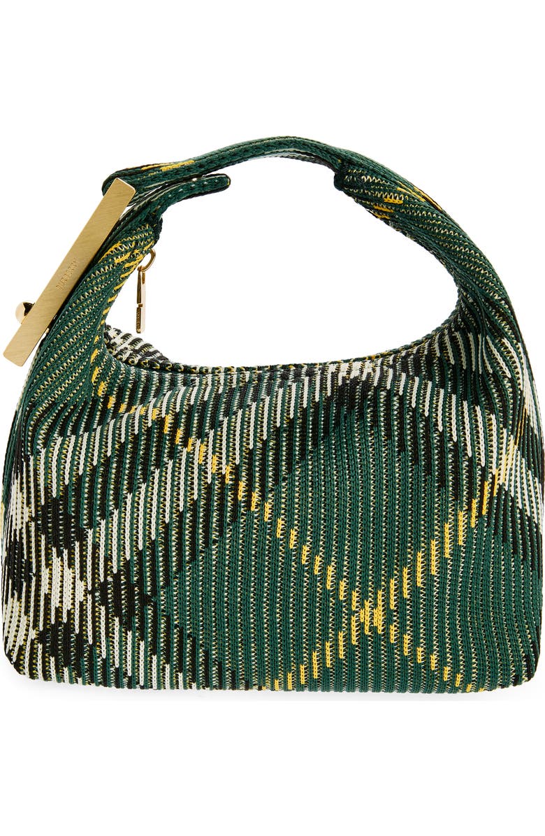 Burberry Mini Check Hobo Bag, Main, color,