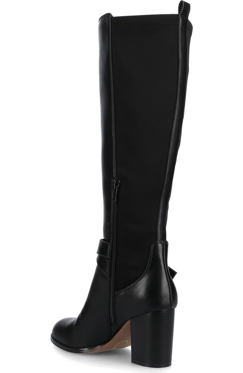 Journee Collection Avalonn Block Heel Boot, Alternate, color, Black