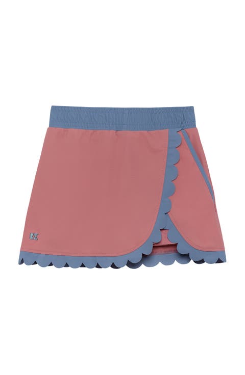 Girls Scalloped Skort