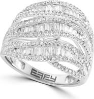 EFFY 14K White Gold Diamond Multi-Band Ring