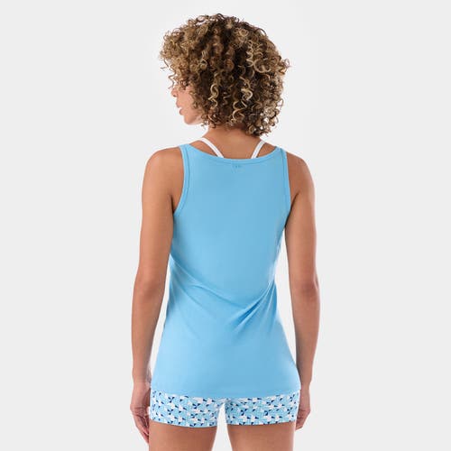 Tavi Fitted Swoop Tank In Blue