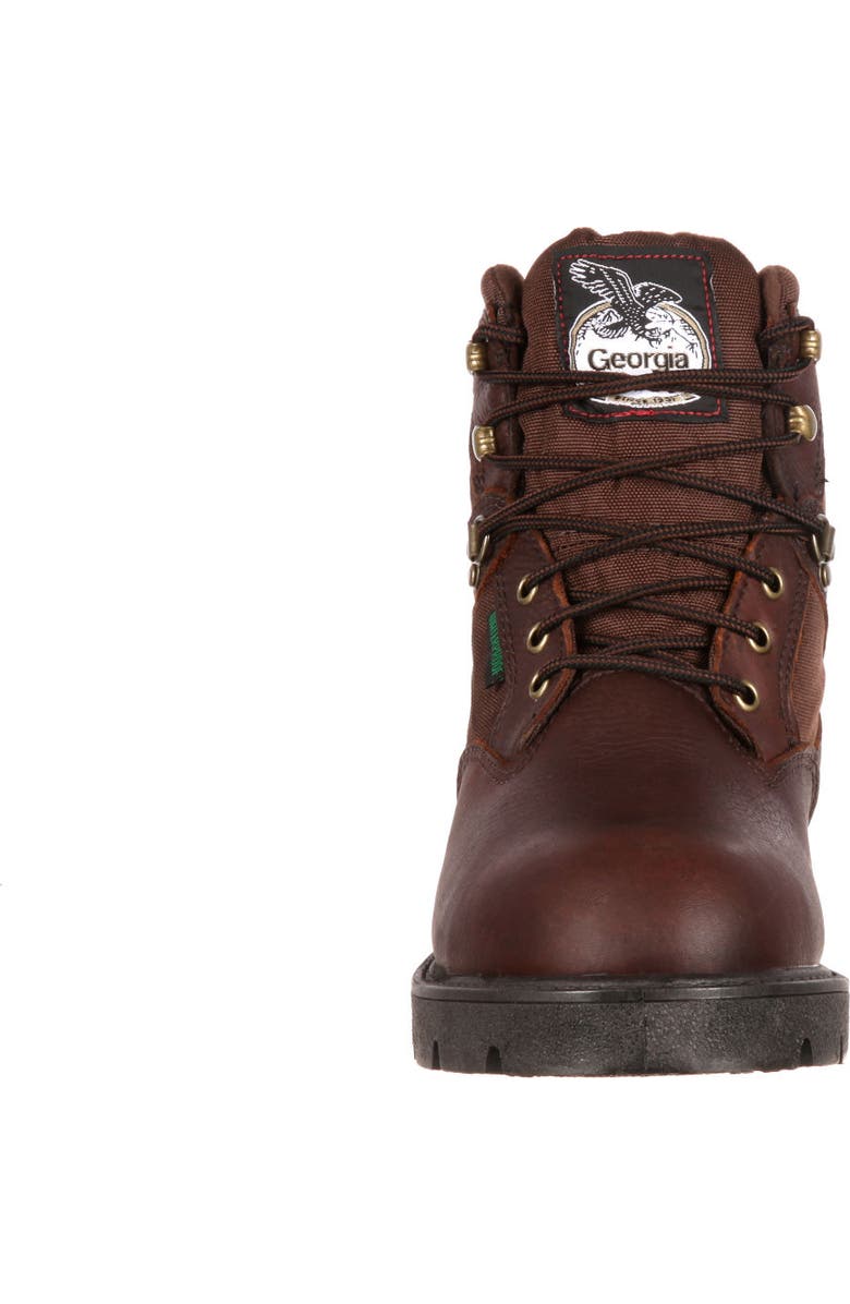 Georgia Boot Homeland Steel Toe Waterproof Work Boot, Alternate, color, Brown